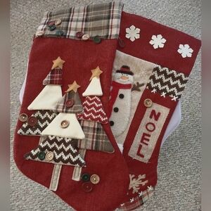 2 DAN DEE Collectors Choice Christmas Stockings